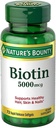 Nature's Bounty Biotin 5,000 mcg Caps, 72 ct
