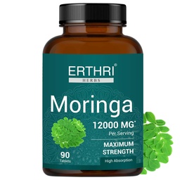 Moringa Tablets 90 Count, 12000mg Serving, Immunity Support