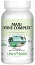 Maxi Health Lysine Complex mit Probiotika - L-Lysine 1000mg für Proteinsynthese Canker Sores und Haut - 60 Kapseln