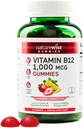NatureWise Vitamine B12 Gummies pour adultes, 1000 mcg - Fraise Lemon Flavor - soutient l'énergie quotidienne, la clarté mentale, la fonction cognitive - végétalien, sans gluten, sans OGM - 90 comtes[45 jours]
