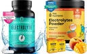 NUTRIENTS CLÉS Hydratation et énergie Mélange d'électrolytes – Comprimés d'électrolytes et poudre de multivitamine de mangue de pêche tropicale, sans sucre