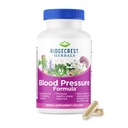 RidgeCrest Kräuter Blutdruck Kräuter Formel, 12 Kräuter, Poria Pilz, Gastrodia, Gardenia, für Herz, Gefäß, Zirkulation Gesundheit (60 Count (Pack von 1))