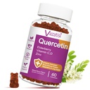 Gummies Quercetin, Quercetin avec Zinc Vitamine C, Bromelain, Elderberry et Vitamine D, Immune Support Adultes Enfants, Femmes Hommes, 60 Gummies Chewable