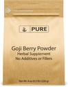 Ingrédients originaux purs Goji Berry poudre (8oz) Wolfberry, supplément à base de plantes traditionnelles, non-OGM