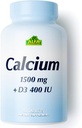 ALFA VITAMINS Calcium 1500mg & Vitamin D3 400 IU, unterstützt Knochengesundheit & Immunsystem, essentielle Vitamine für starke Knochen & Zähne, Calcium Citrat-Ergänzung mit Vitamin D3, 60 Tabletten