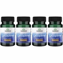 Swanson Lycopène - Supplément naturel favorisant la santé de la prostate, la santé cardiaque et soutient la pression artérielle dans la gamme normale - Supplément santé pour hommes - (60 Softgels) 4 Pack