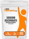 BulkSupplements.com Poudre d'ascorbate de sodium - pour le soutien immunitaire, vitamine C d'ascorbate de sodium - vitamine C buvée, sans gluten, 2g par portion, 1kg (2,2 lbs) (paquet de 1)