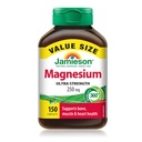 Jamieson Magnésium 250 mg, 150 caplets Valeur Taille