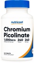 Chromium Nutricost 1000mcg, 240 comprimés - Sans gluten, non-OGM