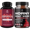 Bündel von Pure Forskolin Extrakt Ergänzung für Enhanced Energy für Erwachsene-Plant-basierte Energie ergänzt und Horny Goat Weed Extract Complex für Enhanced Energy und Stamina