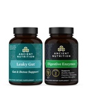 Alimentation ancienne Gut de fuite Capsules, 60 Nombre + Enzymes digestifs Capsules, 90 Nombre