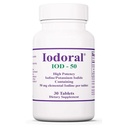 Supplément Iodoral Optimox 50 mg - comprimés d'iodure de potassium, soutien thyroïdien, vitamines quotidiennes et minéraux, solution d'iode de Lugol - 30 Compte.