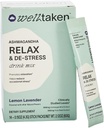 Ashwagandha Relax & De-Stress Powder - Lemon Lavender 14ct Box - 600mg Ashwagandha, 200mg L-Theanin, Heilige Basilikum – Unterstützt Stress, Entspannung – Vegan, kein hinzugefügter Zucker - 14 Servierungen