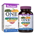 Bluebonnet Nutrition One for Men Multiple, tous les jours, à base d'aliments, non-OGM, Végétarien Friendly, Casher, sans gluten, sans soja, sans lait, sans fer, 30 capsules végétales, 30 portions