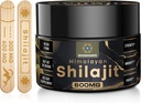 600mg Shilajit Pure Himalayan Organic Shilajit Resin-Shilajit Grade d'or organique,100% Pure Organic Shilajit pour l'énergie et le soutien immunitaire,Rich in Fulvic Acid et 85+Trace Minerals,1 Pack