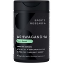 Sports Research® Ashwagandha Softgels à l'huile de noix de coco MCT - Adaptogène naturel fabriqué avec Shoden® Ashwa pour la relaxation, le calme et le sommeil - Sans gluten et respectueux des végétaux - 60 Comte