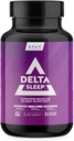 Delta Sleep by HTLT | Umfassende Schlafergänzung mit Ashwagandha, Melatonin, 5-HTP, & GABA | L-Theanin & Magnesium Glycinate, um GABA Levels | Valerian Root for Sleep, (90 Kapseln)