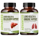 Lung Health & Immune Support Supplément - Lung Cleanse et Detox avec des vitamines d'immunité pour de meilleurs poumons, la défense immunitaire, les poumons clairs et la respiration profonde incluant Quercetin et Cordyceps. Approvisionnement en deux mois