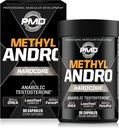 PMD Méthyl Andro Hardcore - Testostérone de soutien pour le muscle maigre et les gains de force-Lifting et performance d'entraînement- Supplément alimentaire (90 capsules)