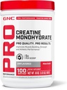 GNC Pro Performance Poudre monohydratée pour femmes et hommes, 5g de créatine par portion, bâtiment musculaire, production d'énergie, endurance, performance, 100 portions