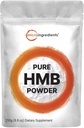 Micro Ingredients Reines HMB-Pulver, 250 Gramm, kraftvoll unterstützt Muskel-Stamina, Ausdauer und Stärke, keine GVO und Vegan freundlich