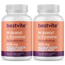 N-Acetyl L-Cystein 600mg (NAC) (120 vegetarische Kapseln) (120 x 2) - No Stearates - Vegan - No Fillers - No Silica - No Gelatin - Glutenfrei - Non GMO