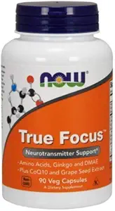 True Focus, 90 capsules de légumes par Now Foods (paquet de 6