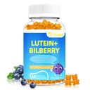 20mg Gummies de lutéine et de zéaxanthine avec Bilberry, Astaxanthine, Omega 3, Vitamine C, E - Supplément sans sucre pour la santé des yeux pour adultes et enfants - Sec Eye Relief, Vision Clarity, Macular Support