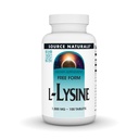 Source Naturals Forme sans L-Lysine, 1000 mg - Supplément Acid Amino soutient la formation d'énergie et le collagène* - 100 comprimés