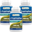 Meilleurs naturels L-Tryptophane 1000 mg 60 comprimés (60 Nombre (paquet de 3))