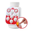 Pull Popper Médicament Tracker, rappel quotidien de la pilule, petite et portable aide à la mémoire avec boutons, attache au contenant de pilule, suit jusqu'à 3 doses par jour, multicolore, 3-pack - Facile à utiliser produits