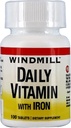Moulin à vent Vitamine quotidienne avec fer et bêta-carotène