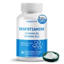 Benfotiamine liposomale avec vitamine B6, vitamine B12, acide alpha lipoïque, Curcumine - Soutenir le métabolisme sain, les niveaux d'énergie- Fabriqué et testé aux États-Unis