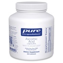Encapsulations pures Capsules d'acide ascorbique - 1 000 mg Vitamine C - Antioxydants et immunosupport* - Vitamine C à haut potentiel - Végétaux et non-OGM - 250 capsules