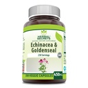 Herbal Secrets Echinacea & Goldenseal Root Supplement | 450 Mg Pro Servieren | 250 Veggie Kapseln | Non-GMO | Gluten-Free | Made in USA (250 Veggie Kapseln)