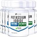 HealthFare Kalium-Iodid Tabletten | 130 mg | 360 Fast-Dissolving Tabletten (6 Pack) | Ki Pillen | Lange Haltbarkeit | Non-GMO