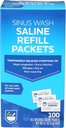 Rite Aid Sinus Wash Refill Kit, Individuell Wrapped Saline Packets - 100 Count | Nasal/Allergy Relief Saline Lösung für Neti Pots | Nasal Rinse