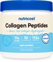 Nutricost Collagène Peptides Poudre de 4 oz (non aromatisée) Type I, Type III Collagène - gazon, sans gluten et sans OGM