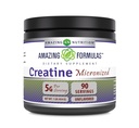 Formules étonnantes Supplément de poudre monohydratée de créatine micronisée de 5000 mg par portion