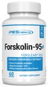 PEScience Forskolin Capsules, 95% Extrait pur de Forskolin de Coleus Forskohlii, ForsLean breveté, 50mg, 60 Compte
