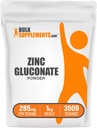 BulkSupplements.com Zink Gluconate Powder - Zink 40mg, Mineralische Beilage für Immununterstützung - Glutenfrei, 285mg pro Servierung, 1kg (2.2 lbs) (Pack von 1)