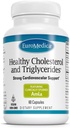 Euromedica Cholestérol et Triglycérides en bonne santé - 60 capsules - Amla cliniquement étudiée - Soutient des niveaux de HDL et de triglycérides en bonne santé - Non-OGM, Vegan, Kosher - 30 portions