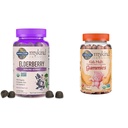 Jardin de la vie Bios Gommies de mûriers pour adultes et enfants - Supplément de soutien immunitaire aux fruits biologiques et aux vitamines gommy pour enfants - Fruits - Certifié biologique