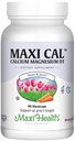 Maxi Health Calcium 1000 mg supplément avec vitamine D3 (1000 UI) et magnésium (500 mg) - os, dents et soutien articulaire pour les hommes et les femmes - 90 capsules
