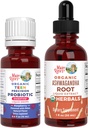 MaryRuth Organics Precision Probiotic Drops for Teens (Raspberry) & Ashwagandha Drops (en anglais seulement) USDA Organic (en anglais seulement) Vitamines pour la santé, la relaxation et le bien-être général