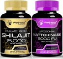 Nattokinase Supplement Capsules - 5000 FU - Enzymes de l'extrait de natto japonais pur