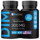 EFFECTIVE NUTRA Dim Supplement 300mg mit BioPerine - Extra Strength Estrogen Blocker für Männer & Frauen - Hormon & Stoffwechselunterstützung - 4 Monate Versorgung