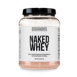 NAKED Erdbeer Whey Protein Pulver, Nur 3 Zutaten, 25g Gras Fed Whey Protein Pulver, Aid Muskelwachstum & Erholung - 24 Servierungen