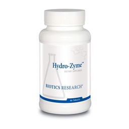Recherche en biotechnologie Hydro-Zyme Soutien digestif, contient du chlorhydrate de bétaïne, soutient un pH gastrique sain 90 comprimés