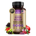 Bio Super Maqui Berry Capsules - Superfood Powder - Elderberry Extract, Cranberry, Pomegranate, Acai - Dry Eye & Tear Support, Gut Health, Haut - 60 Vegan Capsules, Non GMO, Gluten Free Supplement